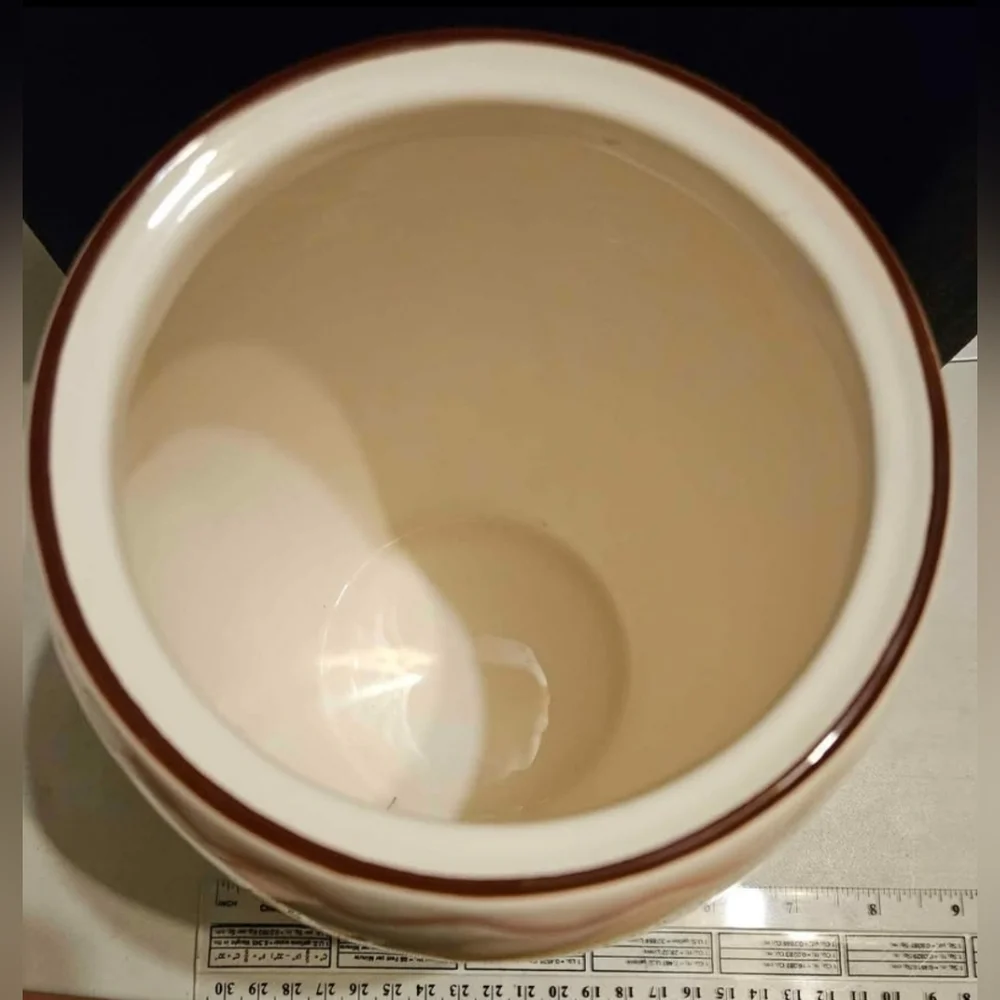 Cheryl's Ceramic Easter Egg Style Open Canister Container 7
